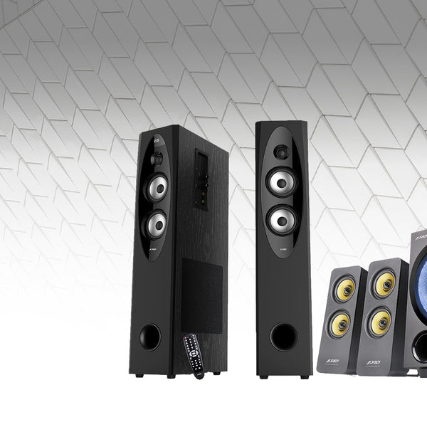 F&d 5.1 home theatre with sales tower speakers