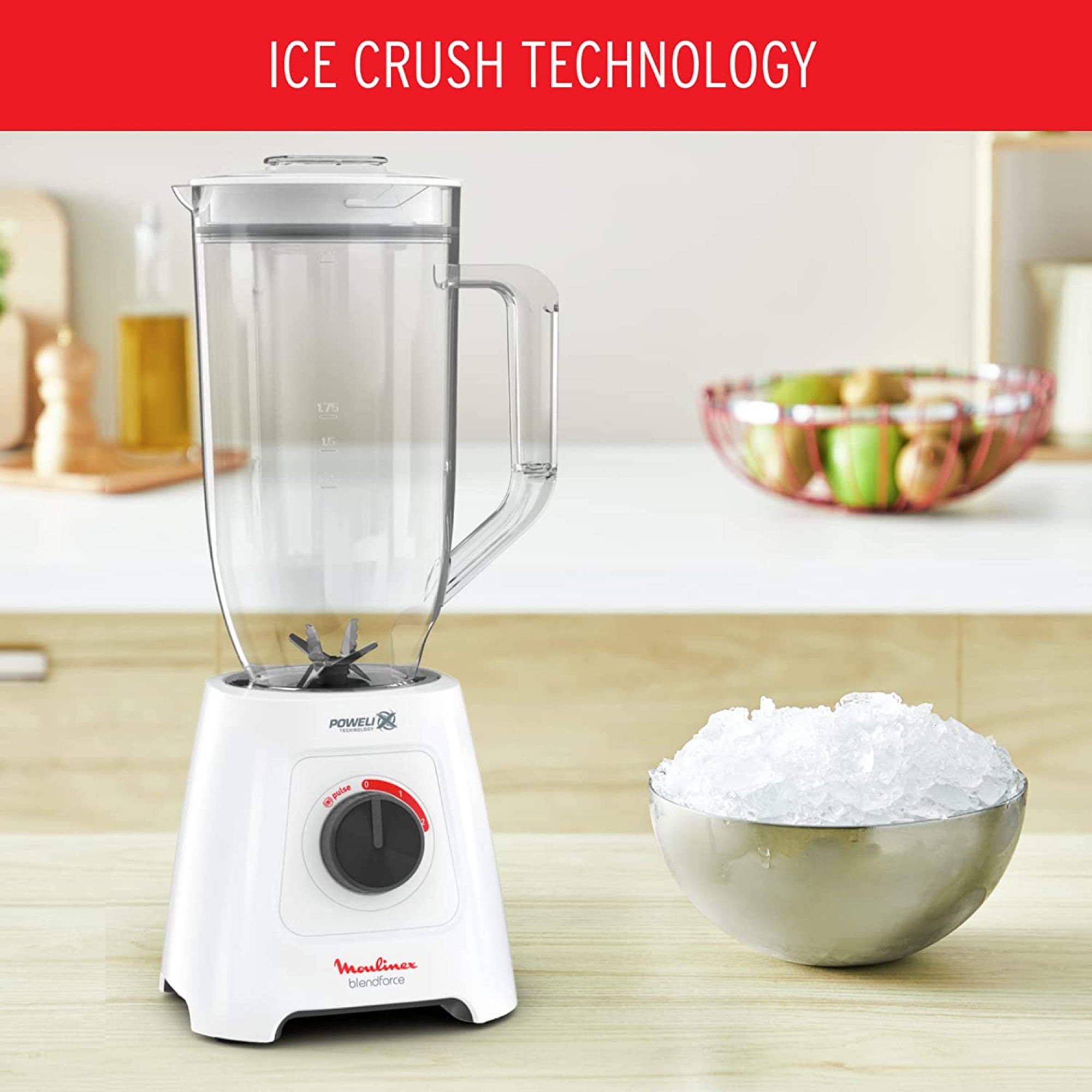 MOULINEX BLENDER/JAR GRINDER+CHOPPER /LM458127/WHITE