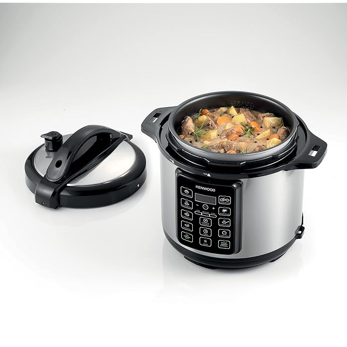 KENWOOD PRESSURE COOKER 6L 1000W STEEL.BLK PCM60