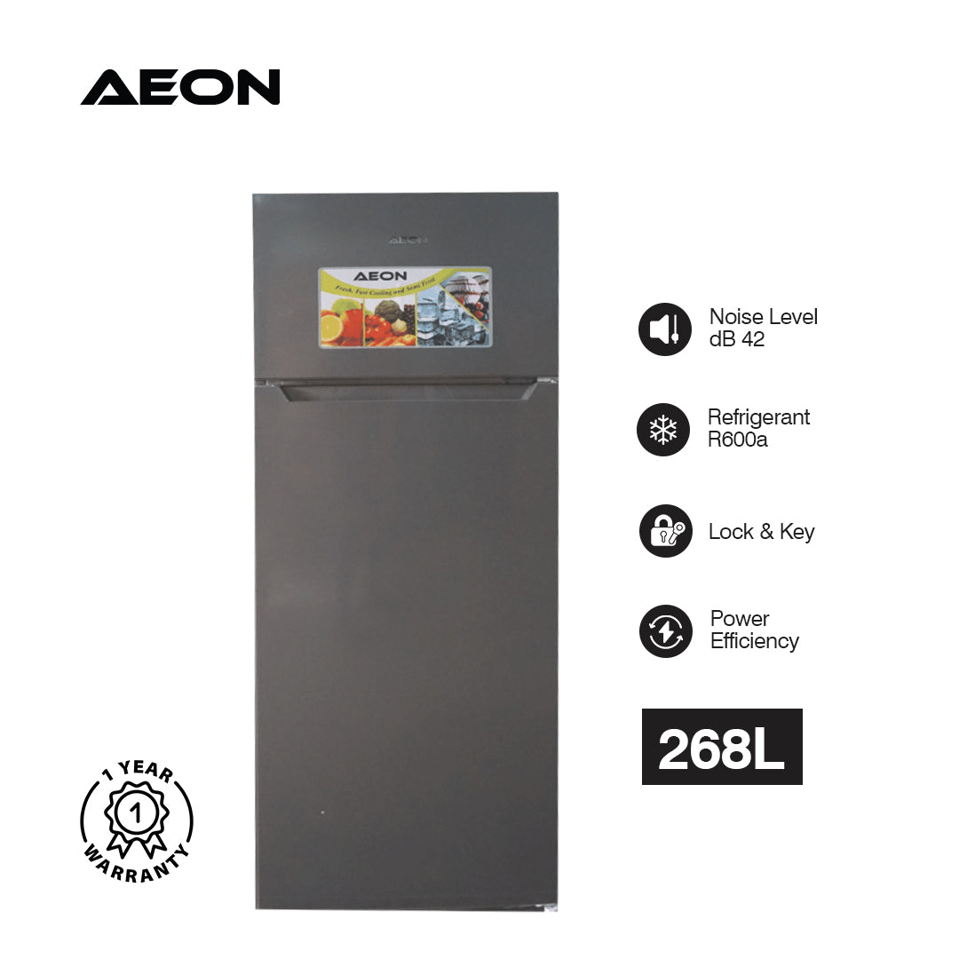 AEON FRIDGE 268L DD TM TM D-FROST GREY ART298D