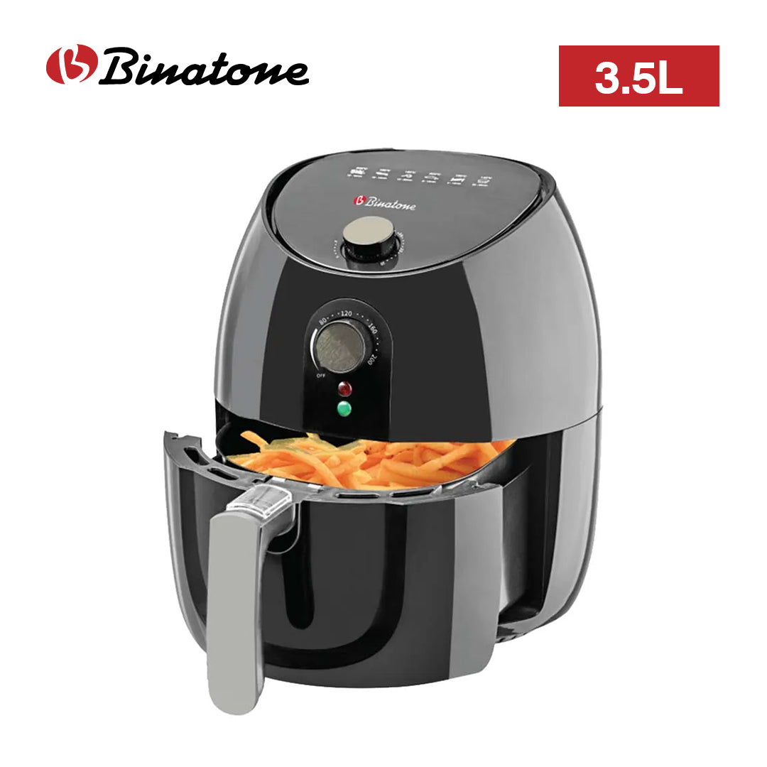 BINATONE FRYER 3.5L 1500W AIR BLACK BAF-3501