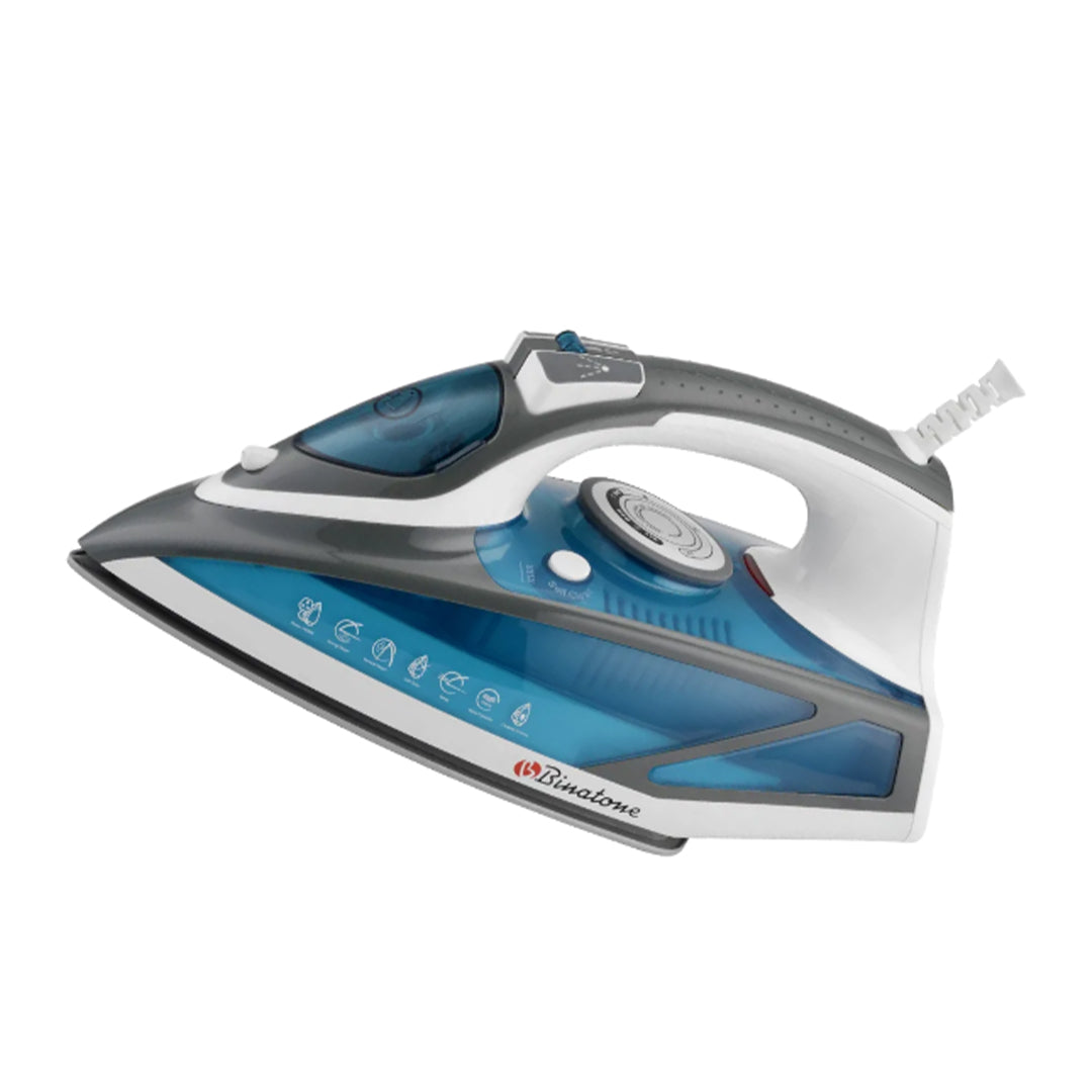 BINATONE STEAM IRON 150ML 2400W WHITE SI-2410