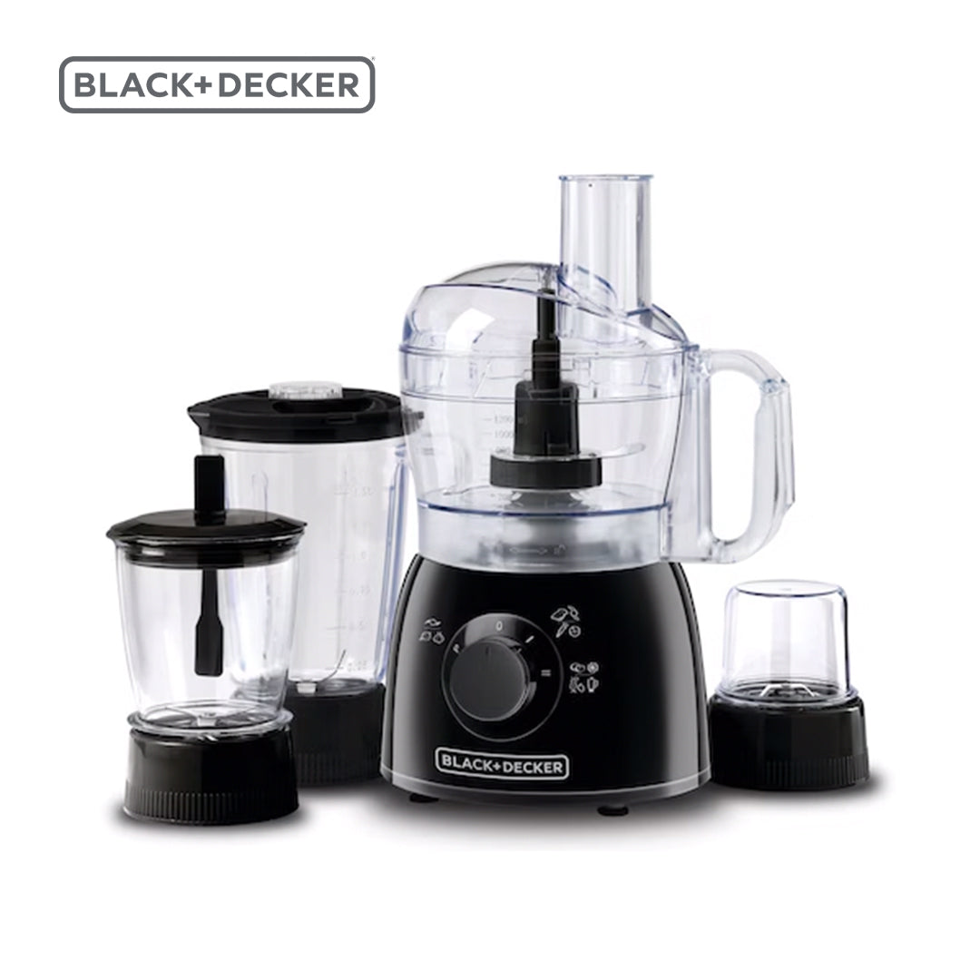 BLACK+DECKER / KITCHEN ROBOT /  400W 29 FUNCTION FOOD PROCESSER WITH BLENDER , MINCER , GRINDER / KR43-B5 / BLACK