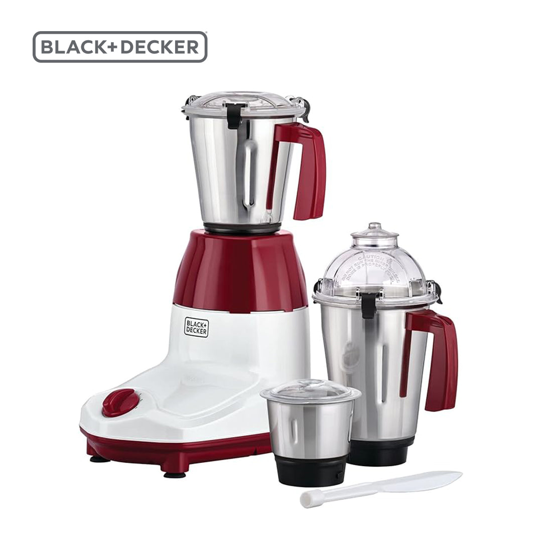 BLACK+DECKER /  MIXER GRINDER /  3 JARS SET , 3-IN-1 MULTIFUNCTIONAL 750 W BLENDER , WET DRY GRINDER , DIPS AND PASTE /MG750-B5