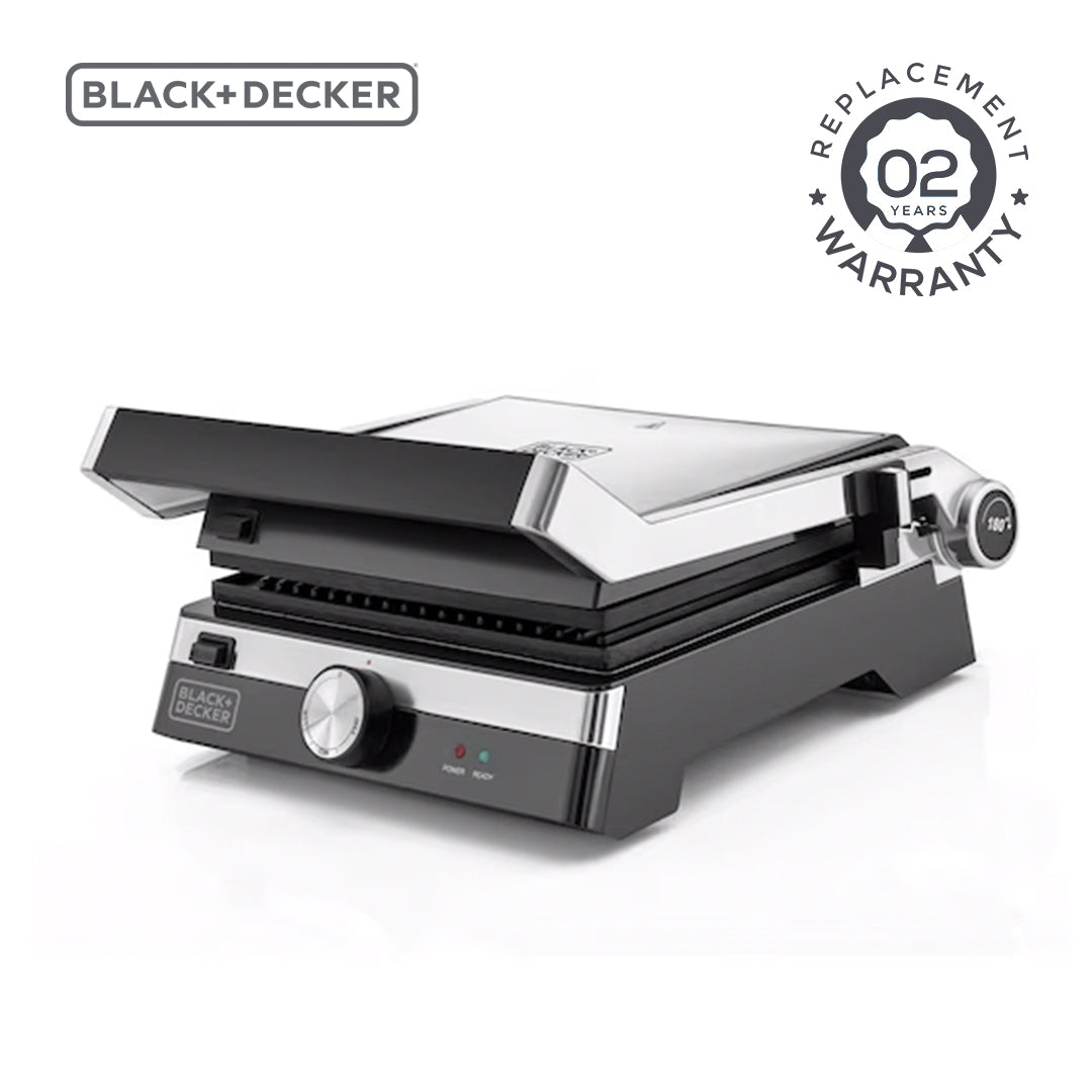 BLACK+DECKER / NON STICK GRILL / 2000 W DETACH PLATE/ CG2000-B5 / BLACK