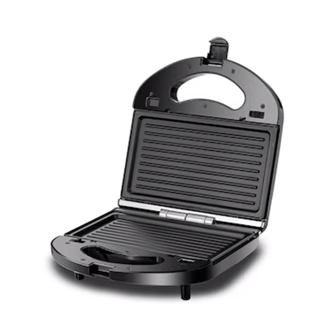 BLACK+DECKER /SANDWICH MAKER GRILL + WAFFLE MAKER/ 2 SLOT MULTIPLATE/ TS2130-B5 / SILVER+BLACK