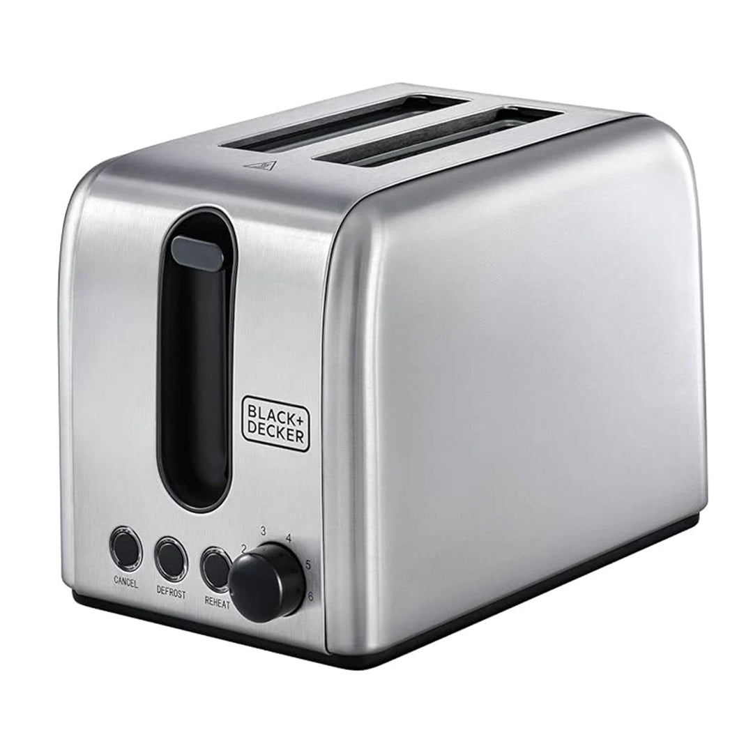 BLACK+DECKER /  TOASTER /  2 SLICE STAINLESS STEEL / ET244-B5