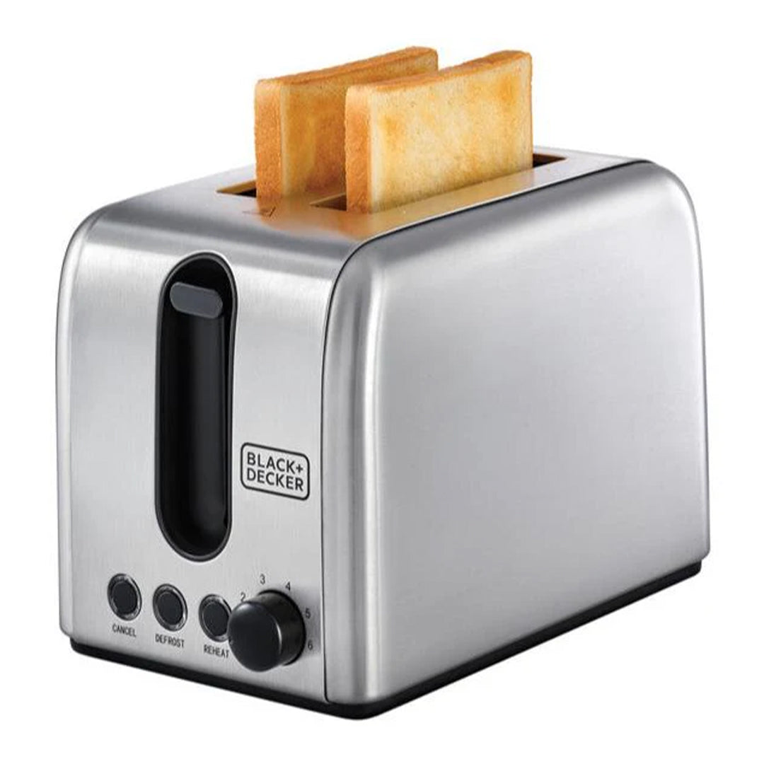 BLACK+DECKER /  TOASTER /  2 SLICE STAINLESS STEEL / ET244-B5