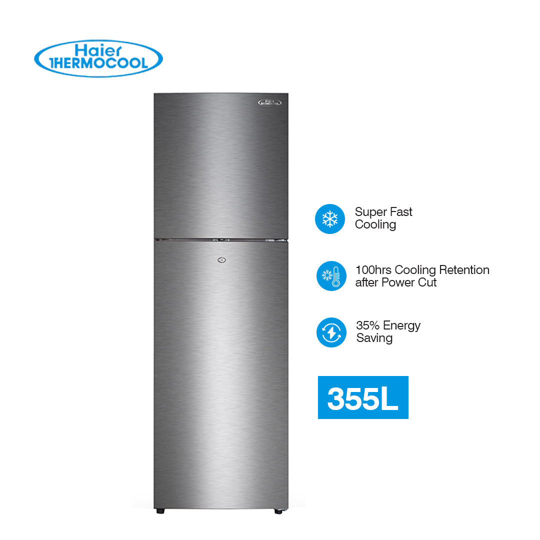 HAIER/ REF/ DD/HRF-355BLUX / 355 LTR / SILVER