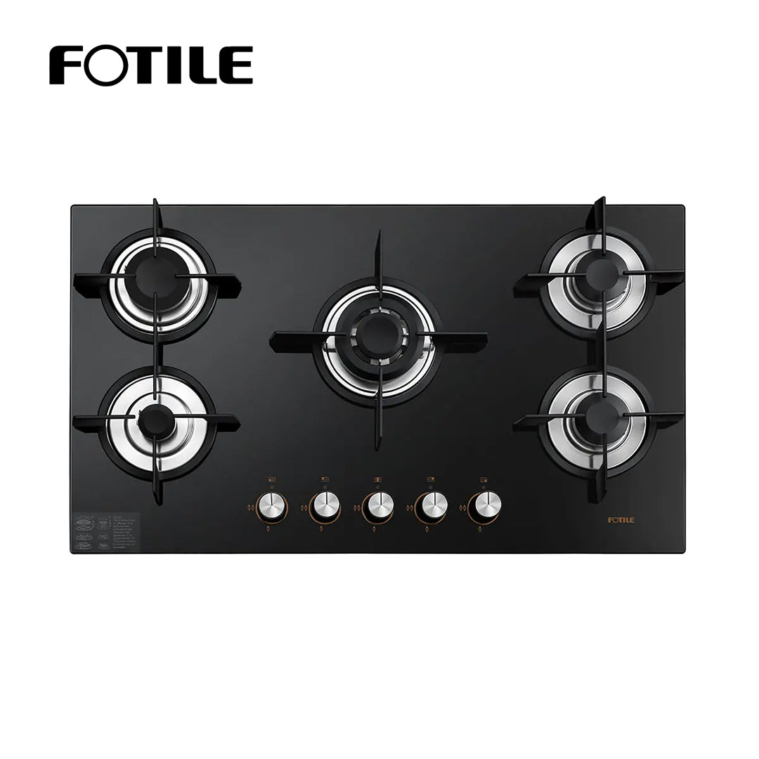 FOTILE HOB/5B/860X500/LPG-NG/2800kPa/Euro Type/Cast Iron