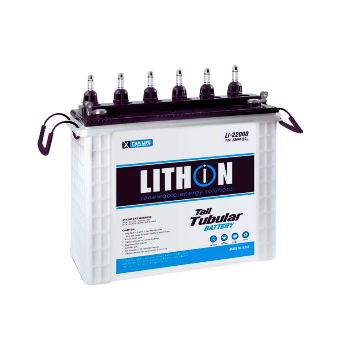 LITHION / BATTERY/ TUBULAR/ 220AH/ 12V / 18 Months Warranty