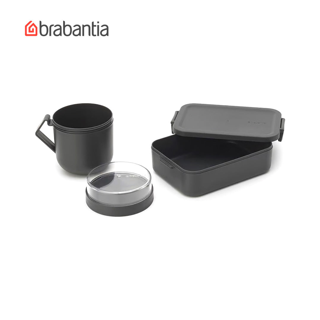 BRABANTIA/HW/b-206665/Lunch Set/2 Pcs/Dark Grey