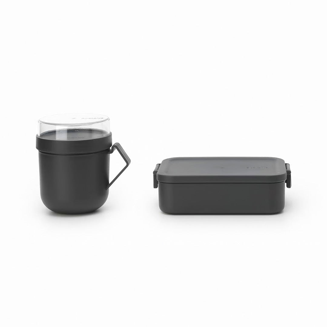 BRABANTIA/HW/b-206665/Lunch Set/2 Pcs/Dark Grey