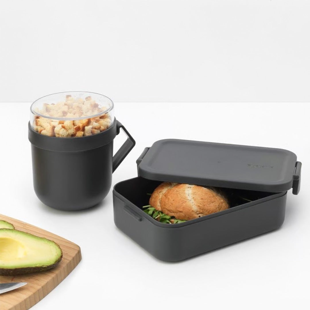 BRABANTIA/HW/b-206665/Lunch Set/2 Pcs/Dark Grey