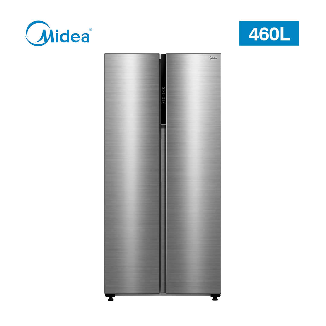 MIDEA REF SBS 460LTRS MDRS619FGF46  STAINLESS SILVER