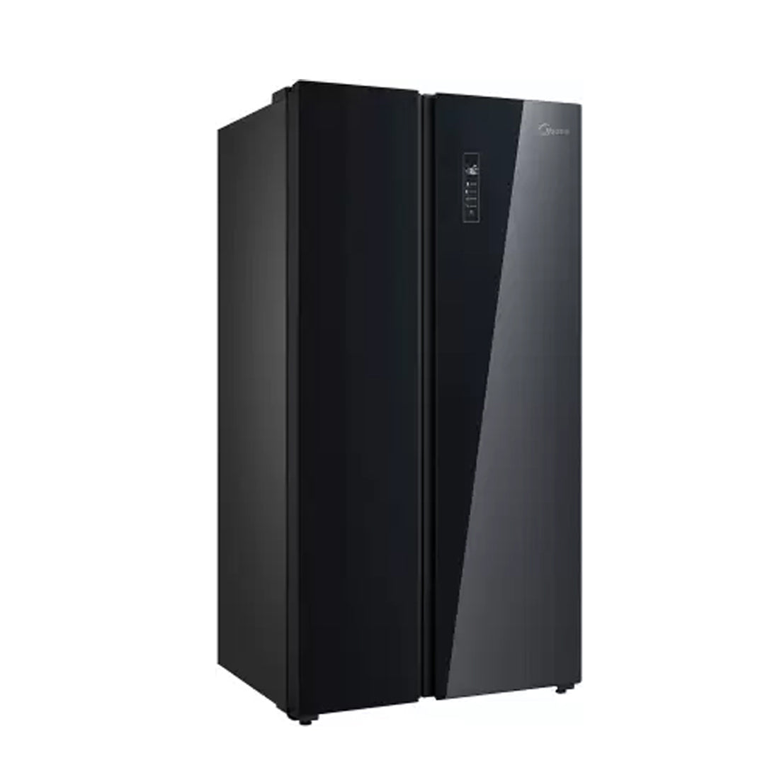 MIDEA REF SBS 510L MDRS710FGF22D BLACK GLASS