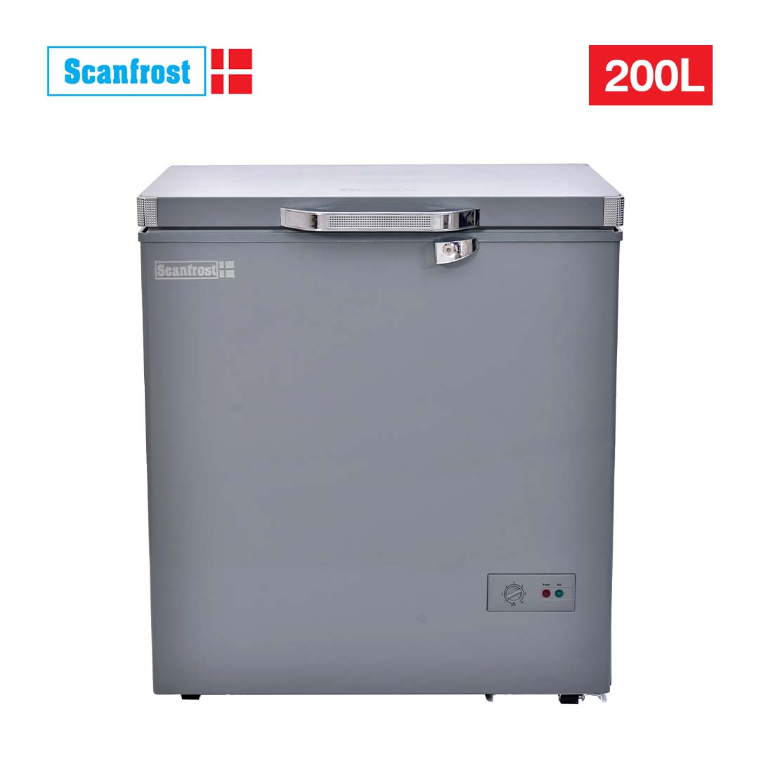 SCANFROST FREEZER 200L SD SILVER SFL200ECO