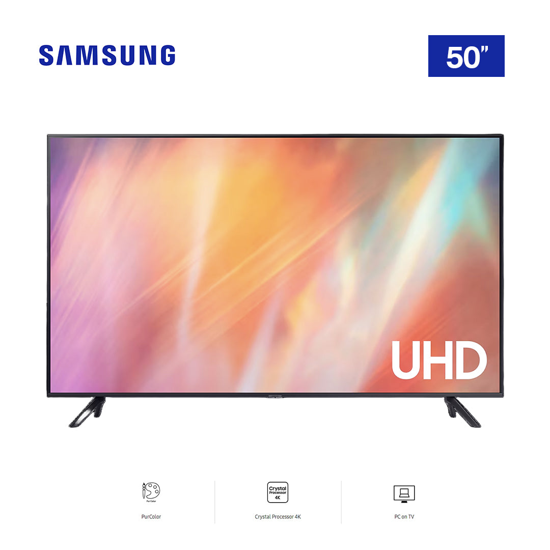 SAMSUNG TV 50 UHD SMART BLACK UA50AU7002KXKE