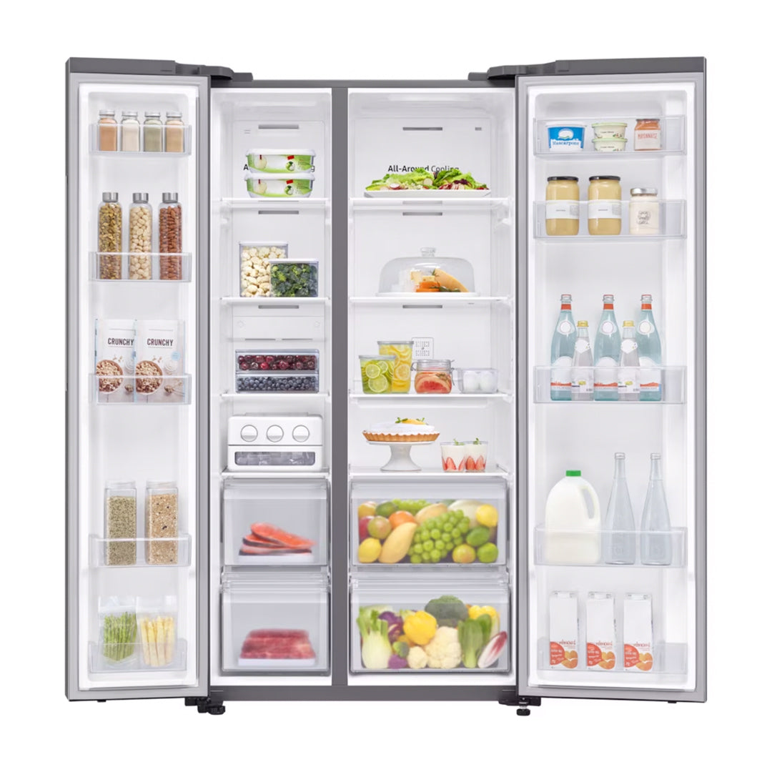 SAMSUNG FRIDGE 680L SBS SILVER RS62R5001M9 UT