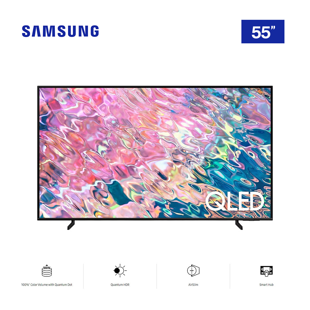 SAMSUNG TV 55 Q-LED SMART BLACK QA55Q60BAUXKE