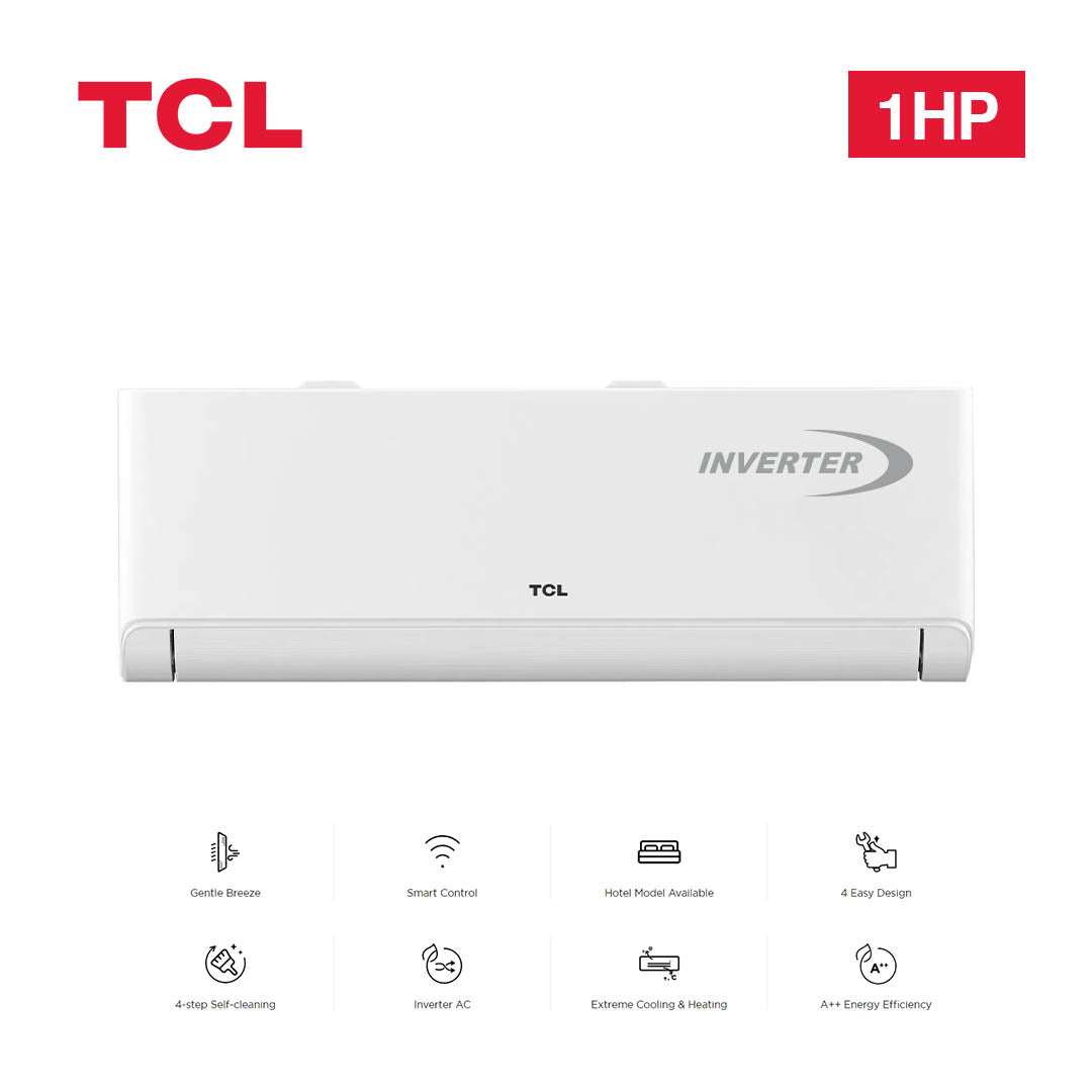 TCL SPLIT AC 1.0HP INVERTER NO INSTALLATION KIT