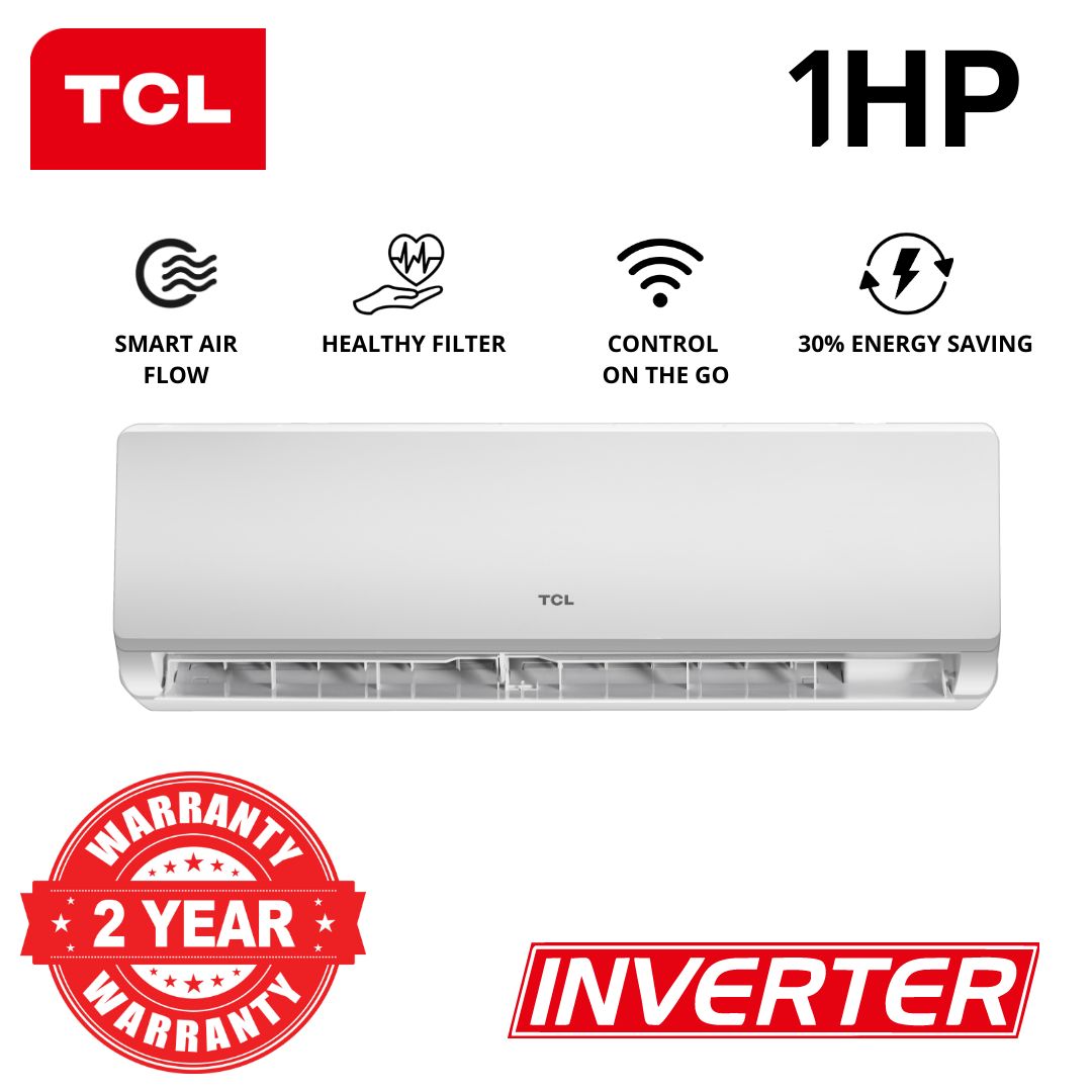 TCL SPLIT AC 1.0HP INVERTER FREE INSTALLATION KIT