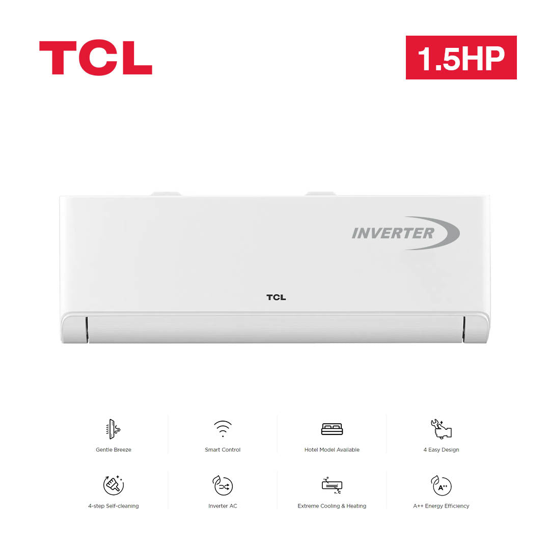 TCL SPLIT AC 1.5HP INVERTER NO INSTALLATION KIT