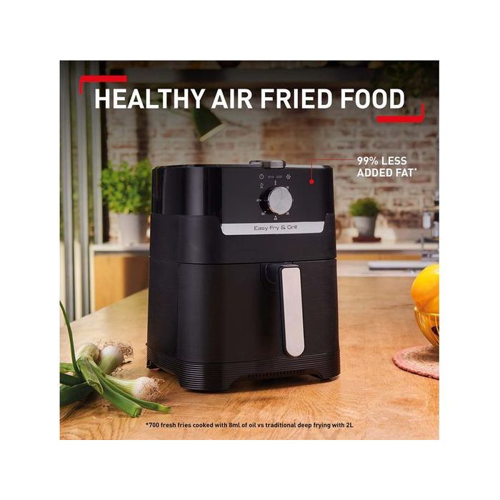 TEFAL AIR FRYER/EY501827/4.1L/BLACK